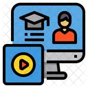 Computer Elearning Lesson Icon