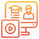 Computer Elearning Lesson Icon