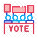 선거 투표 봉사 아이콘
