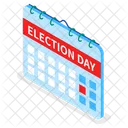 Election Day Election Date Calendar Icon