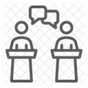 Debate Election Discussion Icon
