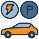 Electric Vehicle Parking Icon