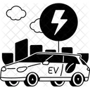 Electric Vehicle Car Icon