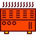 Electric Heater Hot Icon