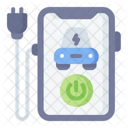 Electric App Car  Icon