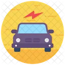 Electric Car Automobile Vehicle Ecological Transport Icon