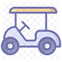 Electric Buggy Golf Transport Golf Cart Icon