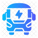 Electric Bus Car Vehicle Icon
