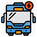 Electric Bus Charging Bus Battery Bus Icon