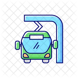 Electric bus charging  Icon