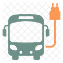 Electric Bus Bus Battery Icon