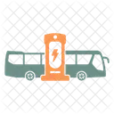 Electric Bus Bus Battery Icon