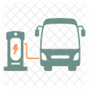 Electric Bus Bus Battery Icon