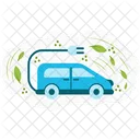 Electric Car Earth Day Icon