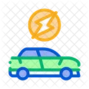 Electro Car Electric Icon