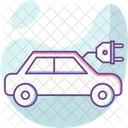 Electric Car Electricity Innovation Icon