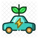 Electric Car Eco Icon