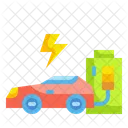 Electric Car Ecology Environment Icon