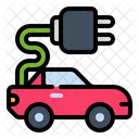 Electric Car Eco Car Power Icon