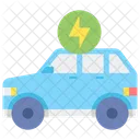 Electric Car Electric Vehicle Charging Car Icon