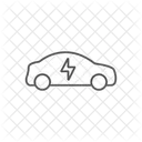 Electric Car Linear Style Icon Icon