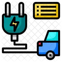 Electric Car Eco Ecology Icon