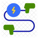 Electric car cable  Icon