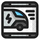 Electric Car Check  Icon
