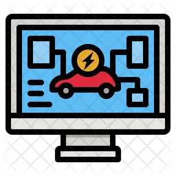 Electric Car Diagnostic  Icon