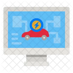 Electric Car Diagnostic  Icon