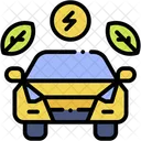 Electric Car Automobile Power Icon