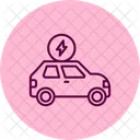 Electric Car Pentaglow Icon