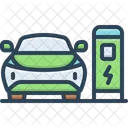 Electric Car Chargeable Car Icon
