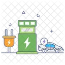 Electric Car  Icon