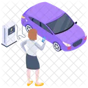 Electric Car  Icon
