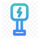 Electric car sign  Icon