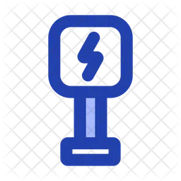 Electric car sign  Icon