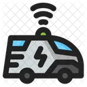 Electric Car Wireless  Icon