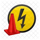 Electric Caution High Voltage Electrical Hazard Icon