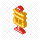 Electric Chair Isometric Icon