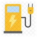 Electric Charge Energy Charging Station Icon