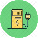 Electric Charge Battery Car Icon