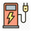 Energy Charging Station Electricity Icon