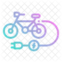 Bicycle Electric Bike Icon