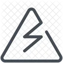 Electric Danger Sign Danger Electricity Icon