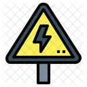 Electric Danger Sign Signaling Warning Icon