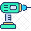 Electric Drill Construction Tool Icon