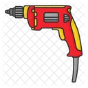 Electric Drill Electrician Work Icon