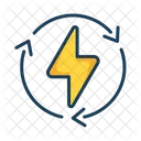 Electric Energy Electric Cycle Icon