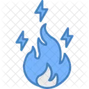 Electric Fire Energy Electric Icon